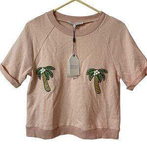 English Factory Blush Cropped Top